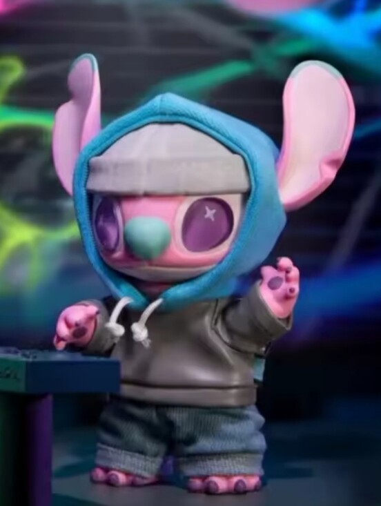 Disney Accessories - Disney Stitch Gen Z Street Style MINISO Vinyl Plush Bag Charm NIB - Vaperwave